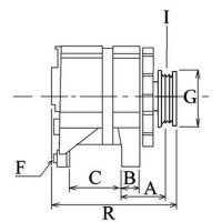Alternator 55 A 14 V HC-Cargo for e.g. LADA SamaraNone