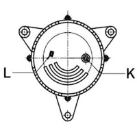 Lichtmaschine Generator 28 V 55 A Ø 74 mm HC-CARGO...