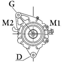 Alternator 50 A 14 V HC-Cargo for e.g. ISUZU CampoNone
