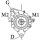 Alternator 50 A 14 V HC-Cargo for e.g. ISUZU CampoNone
