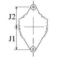 Alternator direct current system 14 V 60 A Ø 74 mm...