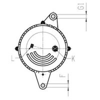 Generator 56 mm 90A HC CARGO for VW GOLF IV
