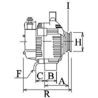 Alternator 100 A 14 V HC-Cargo for e.g. MITSUBISHI Space RunnerNone