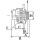 Alternator direct current system 28 V 25 A HC-CARGO for NISSAN and others