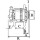 Alternator direct current system 14 V 80 A Ø 82 mm HC-CARGO for ISUZU D-MAX