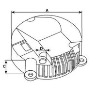 Protective cap alternator combustion engine Ø...