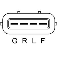 Alternator regulator for constant voltage 14 V HC-CARGO for MITSUBISHI