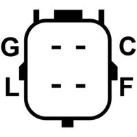 Alternator regulator for constant voltage 14 V HC-CARGO for e.g. MITSUBISHI