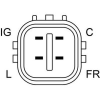 Alternator regulator for constant voltage 14 V HC-CARGO for FORD