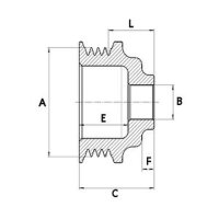 Pulley Generator HC CARGO F032335147