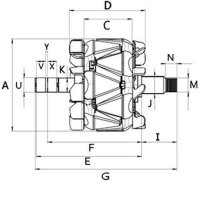 Runner Generator 150A HC CARGO F032335782