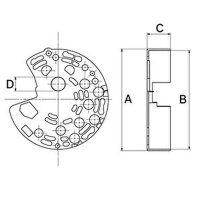 Protective cap alternator combustion engine Ø 132...