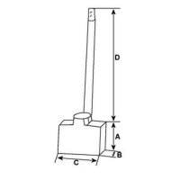 Kohlebürste Anlasser Starter Verbrenner 12 V 13 mm...