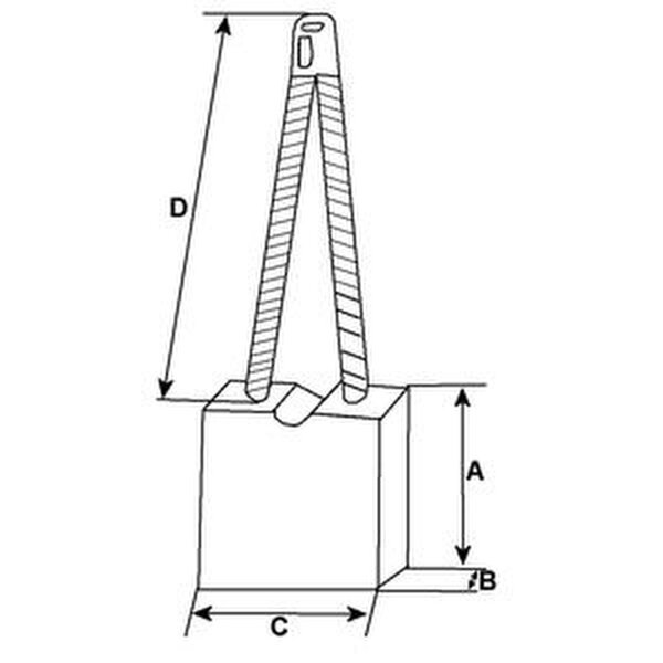 Carbon Brush Starter HC CARGO for HITACHI