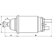 Magnetschalter Anlasser Starter 24 V 64 mm HC-CARGO