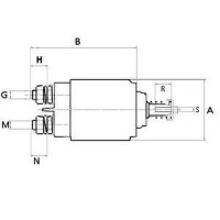 Magnetschalter Anlasser Starter 12 V 61 mm HC-CARGO