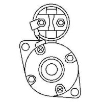 Starter motor 12 V 1.4 KW 9 teeth HC-CARGO for OPEL...
