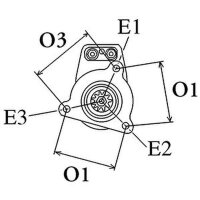 Starter 8 Zähne 12 V 0.8 KW HC-Cargo for NISSAN SkylineNone