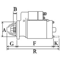 Anlasser Starter 2,2 kW 9, 10, 11 Zähne HC-Cargo...