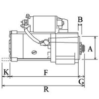 Anlasser Starter 1,1 kW 9 Zähne HC-Cargo für VW...