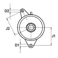 Anlasser Starter Gleichstrom-Elektromotor 12 V 0,7 KW HC-CARGO für HITACHI