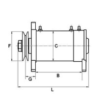 Anlasser Starter Gleichstrom-Elektromotor 12 V 0,75 KW...