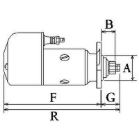 Anlasser Starter 5,4 kW 9 Zähne HC-Cargo für...