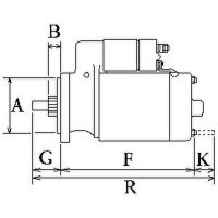 Anlasser Starter 5 kW 12 Zähne HC-Cargo