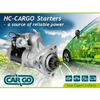 Starter motor 24 V 4 KW 11 teeth HC-CARGO for DAF CF and others
