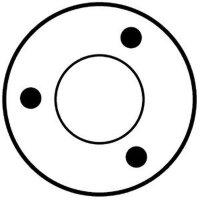 Solenoid switch starter motor 12 V 50 mm HC-CARGO suitable for FIAT