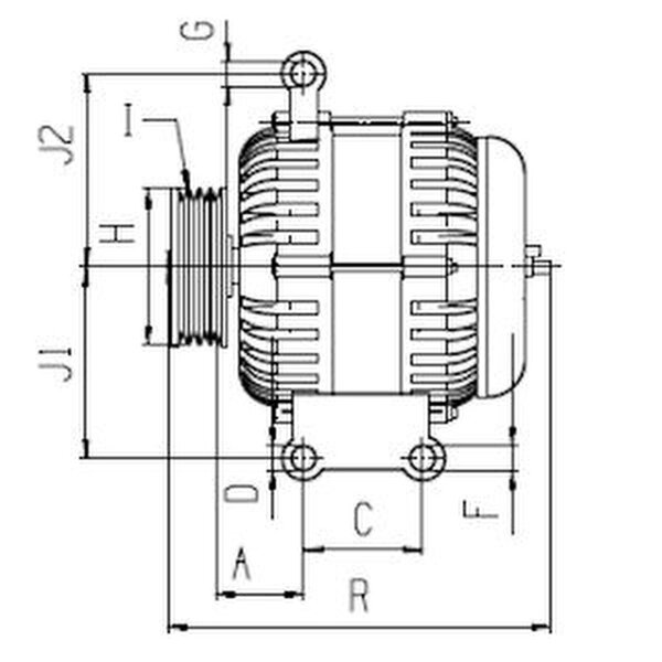 Generator 93 mm 100A HC CARGO F032116746