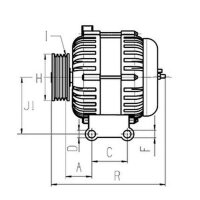 Alternator 14 V 150 A Ø 51.3 mm HC-CARGO for e.g....