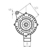 Alternator 14 V 150 A Ø 51.3 mm HC-CARGO for e.g. FORD C-Max