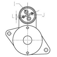 Starter 2.2 kW 9 teeth 82.5mm HC CARGO for VW TOUAREG (7LA)