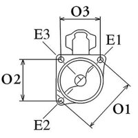 Anlasser Starter 12 V 2 KW 12 Zähne HC-CARGO