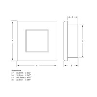 Recessed ceiling light HELLA MARINE EuroLED 75 for...