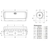 Deckscheinwerfer Flutlicht 12/24V 550 Lumen HELLA MARINE...