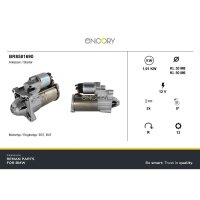 Starter 12 V 1.91 KW ENCORY Premium Reman for BMW 2 Series and others