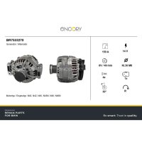 Alternator 14 V 150 A ENCORY Premium Reman for BMW 3 Series and others