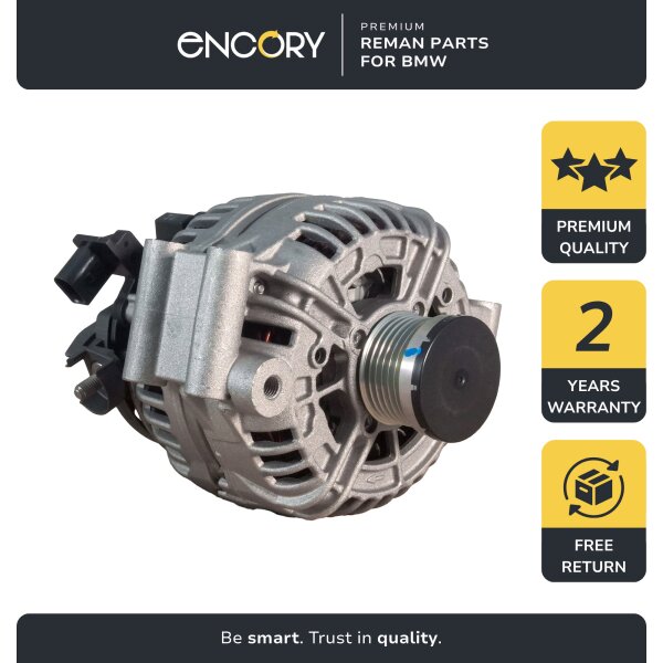 Alternator Generator 49mm 6 Grooves 155A ENCORY for BMW 1 (E87) BMW 3 BMW 5