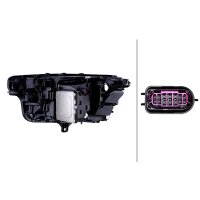 Headlight right 12 V LED Matrix HELLA suitable for e.g. AUDI A6