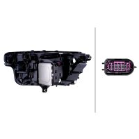 Headlight right 12 V LED Matrix HELLA suitable for e.g. AUDI A6