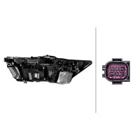 Left main headlight 12 V LED Matrix HELLA