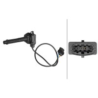 Zündspule Bajonett Anschlussausführung SAE 3-polig HELLA für u.a. MASERATI 4200