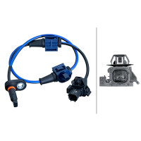 Wheel Speed Sensor 2-pole Hall sensor 494 mm cable HELLA for HONDA CR-V