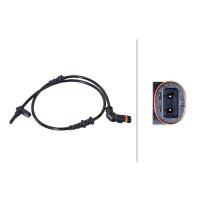 Sensor Raddrehzahl 2-polig Hallsensor 610 mm Kabel HELLA für u.a. MB A-KLASSE