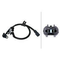 Sensor Raddrehzahl 2-polig Hallsensor 615 mm Kabel HELLA für HYUNDAI i10