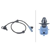 Wheel Speed Sensor 2-pole Hall sensor 535 mm cable HELLA for e.g. NISSAN NOTE