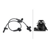 Sensor Raddrehzahl 2-polig Hallsensor 500 mm Kabel HELLA für HONDA CIVIC