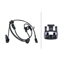 Wheel Speed Sensor 2-pole Hall sensor 1.050 mm cable HELLA for KIA SPORTAGE